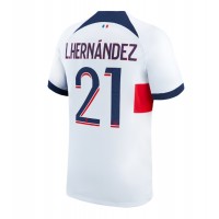 Camisa de Futebol Paris Saint-Germain Lucas Hernandez #21 Equipamento Secundário 2023-24 Manga Curta